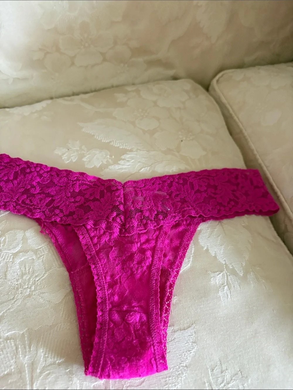 Hanky Panky Neon Lace Thong Set - Coral, Yellow, Green, Purple, Fuchsia